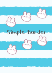 simple border & rabbit