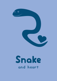 Snake & heart Fountain Blue