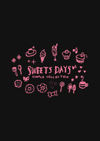 SWEETS DAYS BLACK- Simple collection -JP