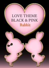 LOVE THEME BLACK & PINK Rabbit 90