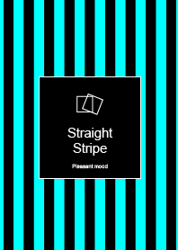 Straight Stripe -Black and blue