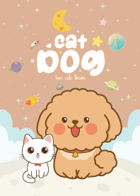Cat&Dog Fat Cute Brown