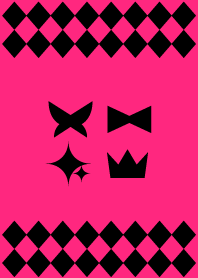 Flashy pink x Black 2
