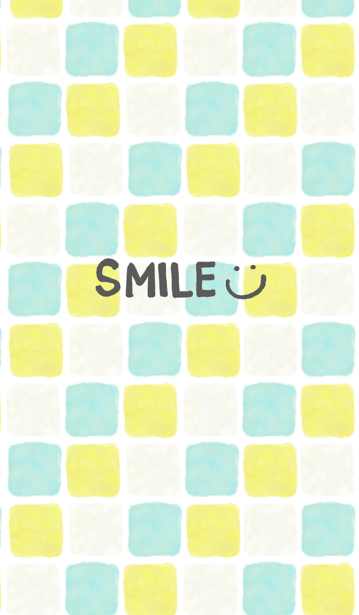 Watercolor square - smile13-