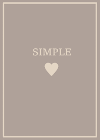 SIMPLE HEART =greige=