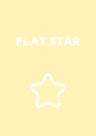 FLAT STAR - Cream Yellow