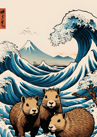 Ukiyo-e - Capybara 7921e0