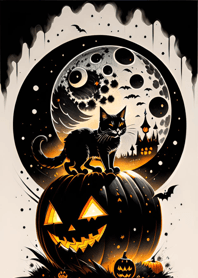 halloween cat 3DdBae