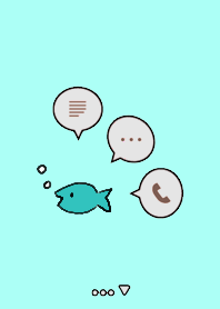 Fish Simple Theme light blue