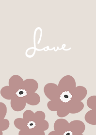 in bloom, flower ro / pale beige