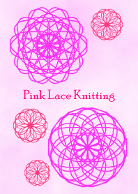 Pink Lace Knitting