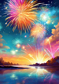 Beautiful Fireworks Theme#569