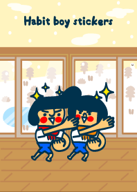 It's a Theme of Habit boy stickers