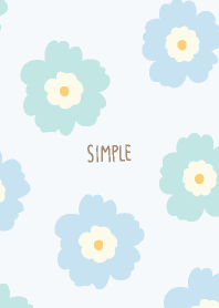 Two-colored flowers simple29