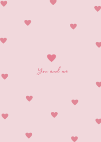 pattern heart =rose pink=
