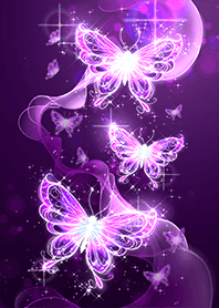 Beautiful purple butterfly