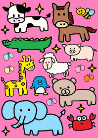 animals theme (pink)