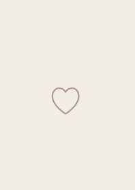 心 / beige