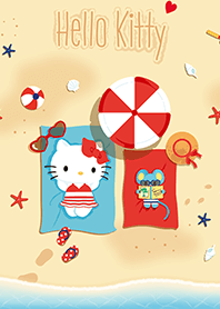 Hello Kitty: Santai di Pantai