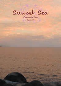 Beautiful sunset sea