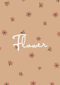 petite flower o - burly wood