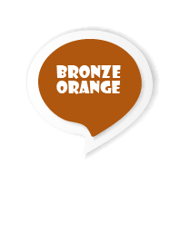 Bronze Orange Button In White V.3