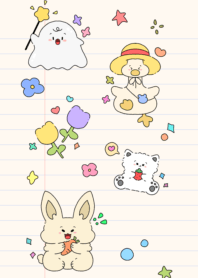 Carrot rabbit notebook