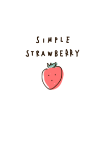 簡單的 草莓 灰色的
