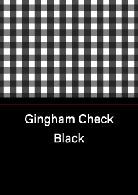 Gingham Check -Black-