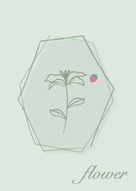花 <草莓> 開心果綠