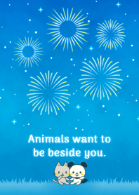 Animals want to be beside you.050-2WBlue