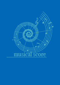 musicalscore cobalt blue