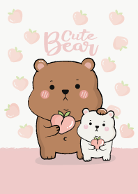 Bear Cute Peach.