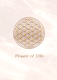 Flower of Life  - Gold (S) - P Beige 01