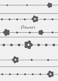 flowers. (gray)