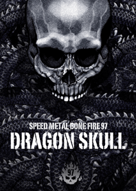 Speed metal bone fire Dragon skull 97