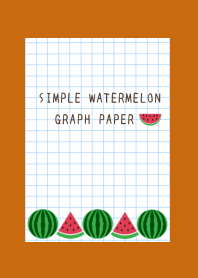 WATERMELON GRAPH PAPER/TERRACOTTA