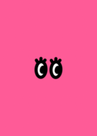 Cute eyes blink pink theme