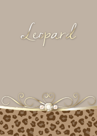 Leopard x dull beige