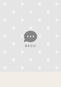 Basic&Polka Dots//Be&Br/Airy Gray/10