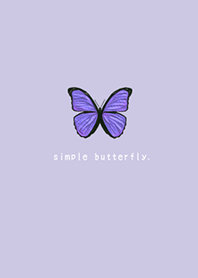 SIMPLE BUTTERFLY - PURPLE -