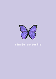 SIMPLE BUTTERFLY - 紫 -