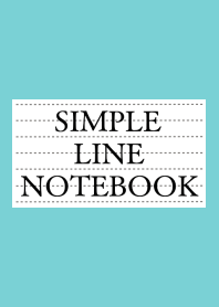 SIMPLE LINE NOTEBOOK-MINT GREEN