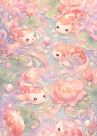 Lucky Lotus and Koi 004