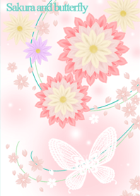 Sakura and butterfly