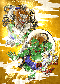 邪悪なものを吹き飛ばす【守護の風神雷神】