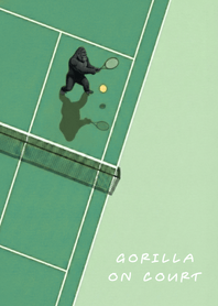 Gorilla plays Tennis Green Beige theme