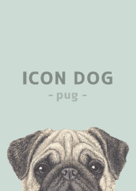 ICON DOG - Pug - PASTEL GR/02