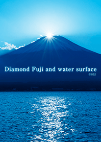 Diamond Fuji & water surface from Japan