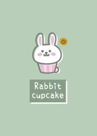 Rabbit cupcake <Sunflower> green